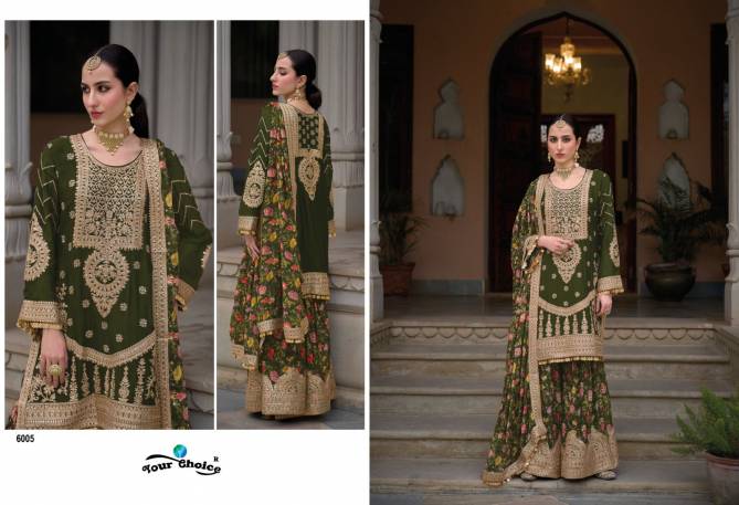 Sadaf Gold By Your Choice Heavy Wedding Wear Sharara Readymade Suits Wholesale Market In Surat